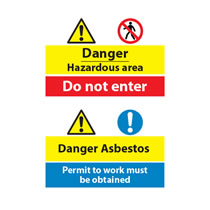 Combination Safety Signs Combination Safety Signs