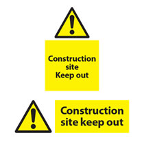 Construction Site Keep Out Sign Construction Site Keep Out Sign