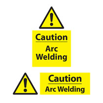 Caution Arc Welding Signs Caution Arc Welding Signs