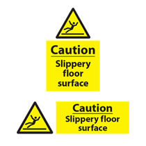Caution Slippery Floor Caution Slippery Floor