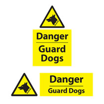 Danger Guard Dogs Sign Danger Guard Dogs Sign