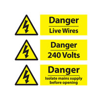 Electrical Hazard Warning Signs Electrical Hazard Warning Signs