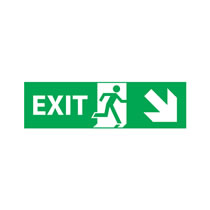 Exit Sign Direction Arrow Down Right Exit Sign Direction Arrow Down Right