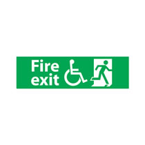 Fire Exit Sign No Arrow Disabled Fire Exit Sign No Arrow Disabled