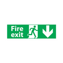 Fire Exit Signs Down Arrow Fire Exit Signs Down Arrow