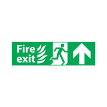Fire Escape Sign 'Flame Image' Up Arrow Fire Escape Sign 'Flame Image' Up Arrow