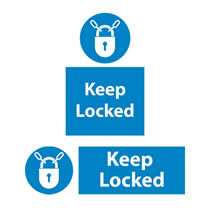 Keep Locked Sign Keep Locked Sign