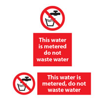 This Water is Metered Sign This Water is Metered Sign