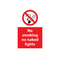 No Naked Lights Signs No Naked Lights Signs