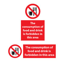 No Food and Drink Sign No Food and Drink Sign