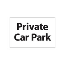 Private Car Park Sign Private Car Park Sign