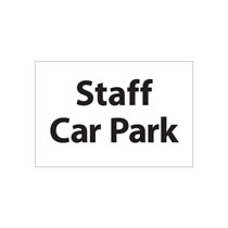 Staff Car Park Sign Staff Car Park Sign
