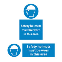 Safety Helmets Must Be Worn Sign Safety Helmets Must Be Worn Sign