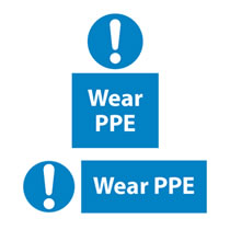 Wear PPE Sign Wear PPE Sign