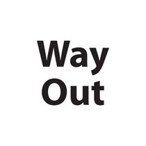 Way Out Sign Way Out Sign