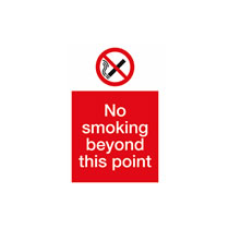 No Smoking Beyond This Point Sign No Smoking Beyond This Point Sign