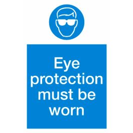 Eye protection Sign 300x200mm Plastic