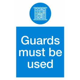 Guards Sign 600x400mm Plastic
