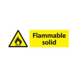 Flammable Solid - 300x100 S/A Vinyl