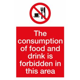 Consumption Sign 600x400mm Vinyl
