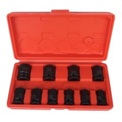 10 pce 1/2" Impact Socket Set Metric
