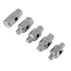 5pc Double Sided Oil Drain Plug Keys