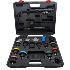 Welzh Werkzeug 18 Piece Radiator Pressure Test Set Univeral Applications