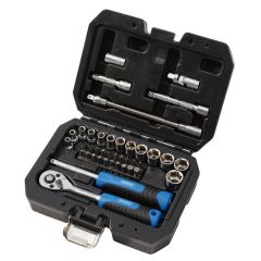 Draper HI-TORQ® Metric Socket and Bit Set, 1/4" Sq. Dr. (40 Piece)