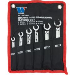 6 Piece Brake Pipe Spanner Set