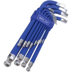 Welzh Werkzeug 13 Piece Hex Key Wrench Set Magnetic Tips T10-T80 ST Steel
