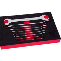 Super Ultra Thin 9-Piece''LOK-TYP'' Spanner Set 6-24-mm