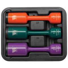 Welzh Werkzeug Torsion Socket Set 110NM 17 19 21mm 1/2" Drive