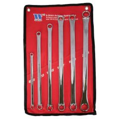 Welzh Werkzeug 6 Piece Aviation Spanner Set Double Ring 8-24mm