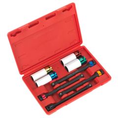 8pc 1/2"Sq Drive Torque Stick & Alloy Wheel Impact Socket Set