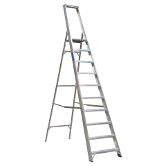 Aluminium Step Ladder 10-Tread BS 2037/1