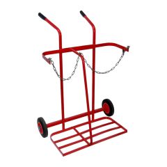 Twin Oxy Propane Gas Cylinder Trolley