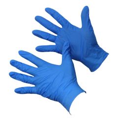 Blue Nitrile Gloves (100) Large
