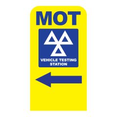 Eco-Pavement Sign - MOT Yellow