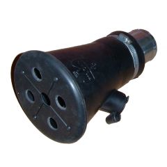 RUBBER NOZZLE WITH CAP AND C.O. OPENING