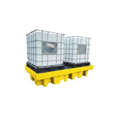 IBC Spill Pallet (For 2 x 1000ltr IBCs (Removable Grid)