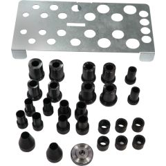 Centering bushes for universal motorcycle flange