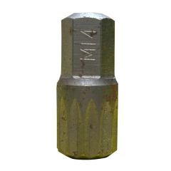H10 Spline Bit M14 75mm Long