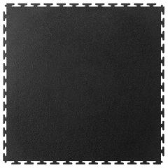 Ecotile Recycled Industrial Floor Tile, 4 Pack - Black