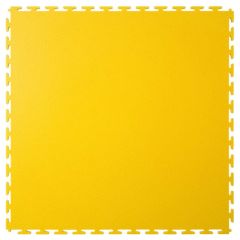 Ecotile T-Joint Industrial Floor Tile, 4 Pack - Yellow