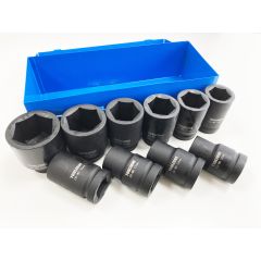 10Pc 1" Deep Impact Sockets