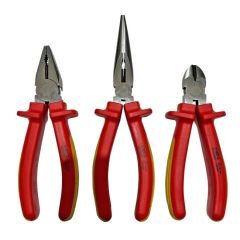 3 Piece insulated Pliers set - VDE