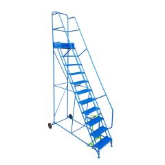 Industrial 11 Tread Mobile Aisle Steps