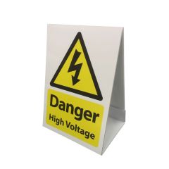 Danger High Voltage Sign A4 Fold Frame