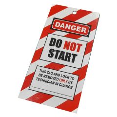 Safety Tag- DO NOT START