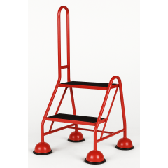 Red 2 tread Step Ladder